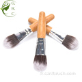 Applicateur de masque de bambou Target Face Brosse de masque végétalien